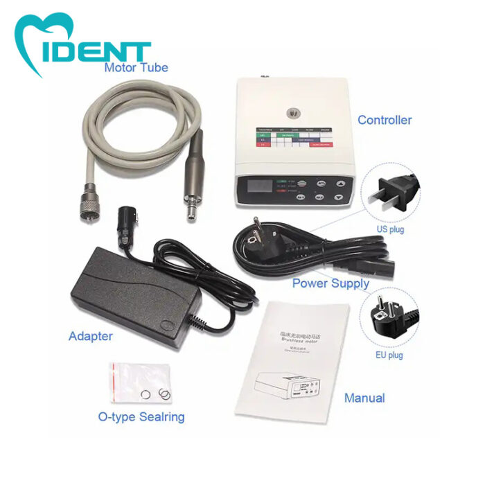 Ident equipment micromotors with LED 16:1/1:1/1:5 speed contra angle slow speed handpiece electric set clinic - Image 2