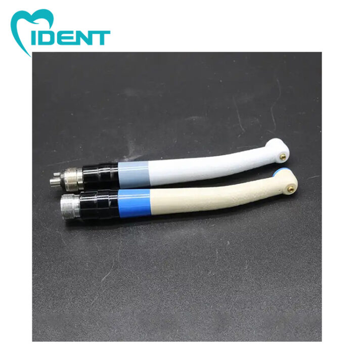 Disposable Personal Use Dental High Speed Handpiece 4Holes Air Turbine One Water Spray Grey/Blue color Fit NSK 2/4H Coupler - Image 2