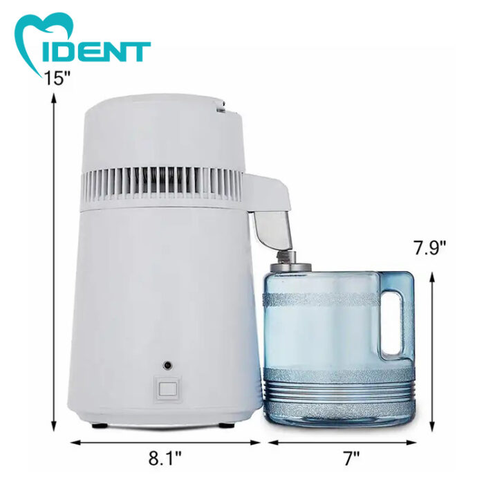 4L Water Distiller Medical Filter Purifier Distilled Purify Pure Dew 1L/h Megahome Water Distiller - Image 2