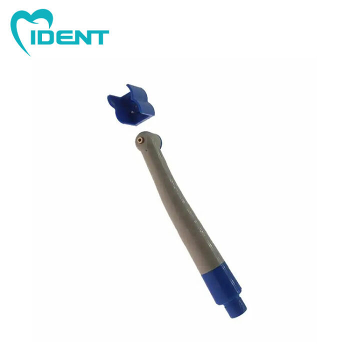 Disposable Personal Use Dental High Speed Handpiece 4Holes Air Turbine One Water Spray Grey/Blue color Fit NSK 2/4H Coupler - Image 3