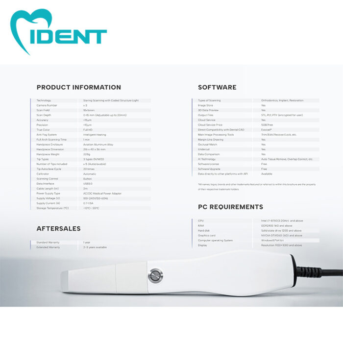 Panda 2 Intra Oral 3D Scanner Fast Speed Digital Intraoral Dental Scanner /3D Dental Oral Camera - Image 6