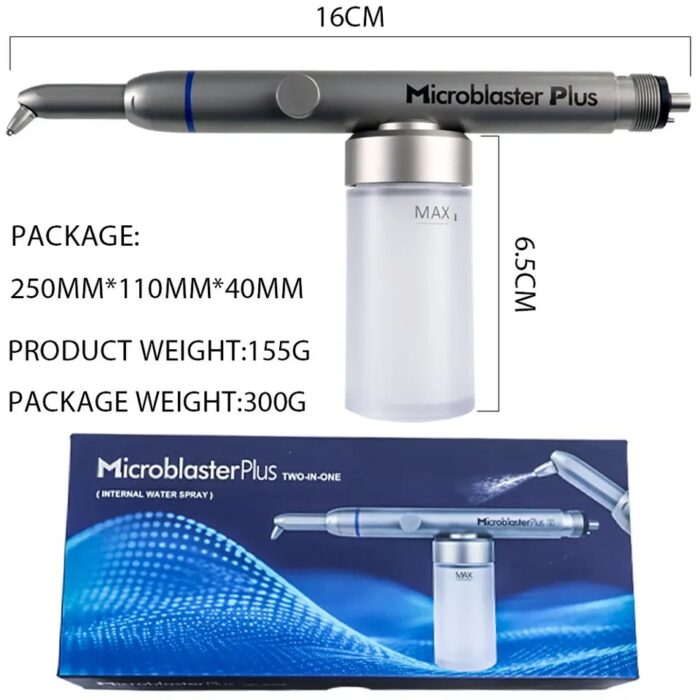 Dental 2 in 1 Aluminum Oxide Micro Blaster Gun Air Polisher Internal water spray air flow Alumina micro bloaster sandblaster tools - Image 5