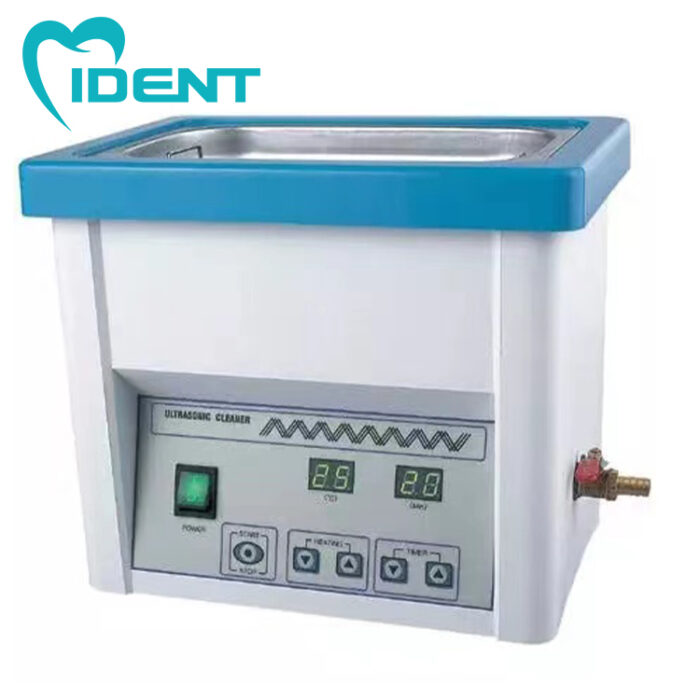 5L Dental Material 304 Stainless Steel Ultrasonic Cleaning Machine With Mesh Basket