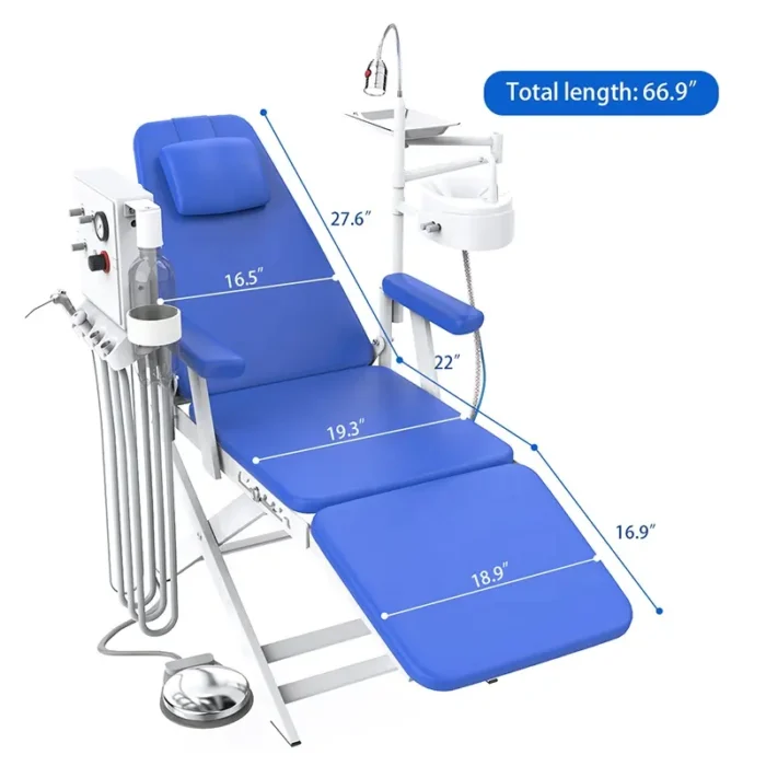 Hot Sale Portable Fully Foldable Mobile Dental Chair - Image 2
