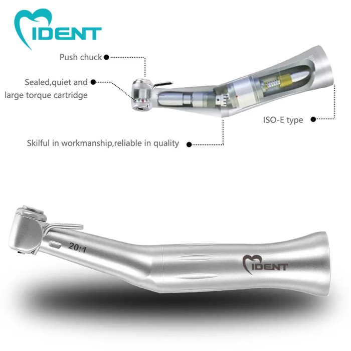 Dental Handpiece Implant 20:1 Low Speed Surgery Contra Angle Handpiece SG20 Air Turbine - Image 4