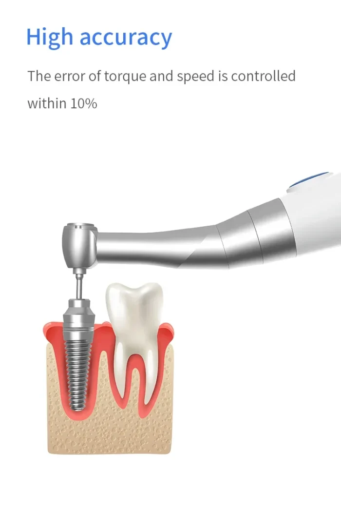 Portable 20:1 Contra Angle Electric Torque Wrench Handpiece Den tal Imp lant Surgery Instruments Without Led Indicator - Image 5