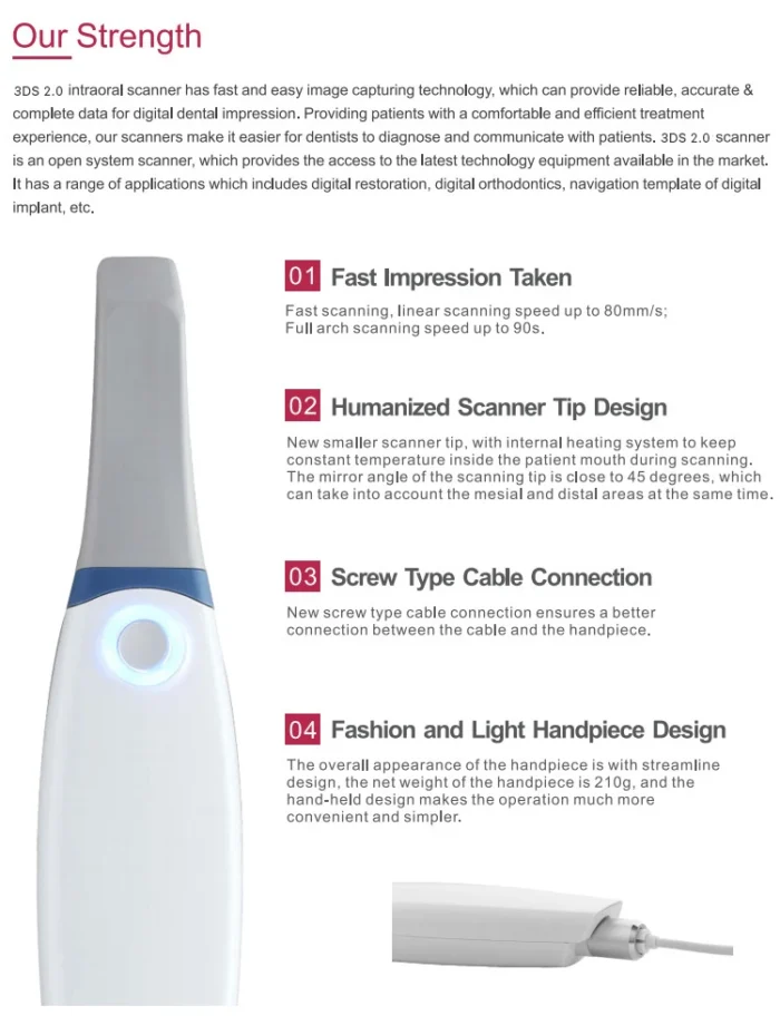 Dental 3D Scanner Digital Intraoral Scanner SystemDental Lab Equipment Digital Impression System - Image 5