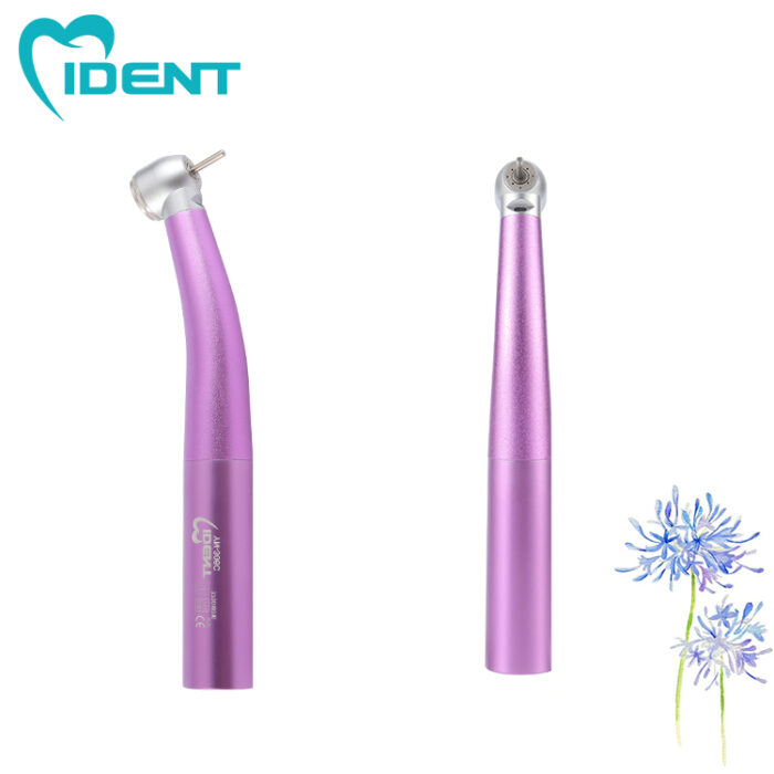 Dental fiber optic LED high speed handpiece Air turbine with ceramic bearing Lab Equipment （purple） - Image 4