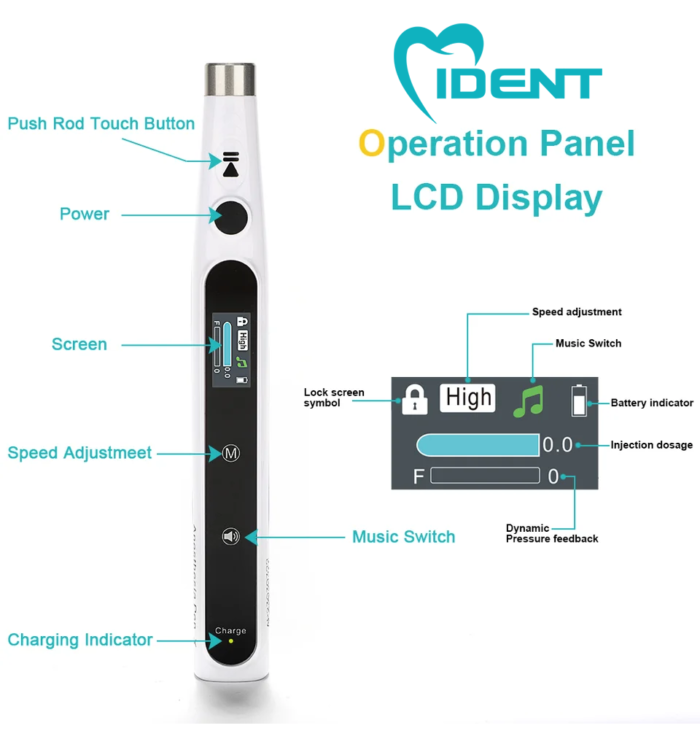 Dental Anesthesia Injector Digital Painless Electric Wireless Local Anesthesia with LCD Display Dental Lab Clinical Products - Image 5