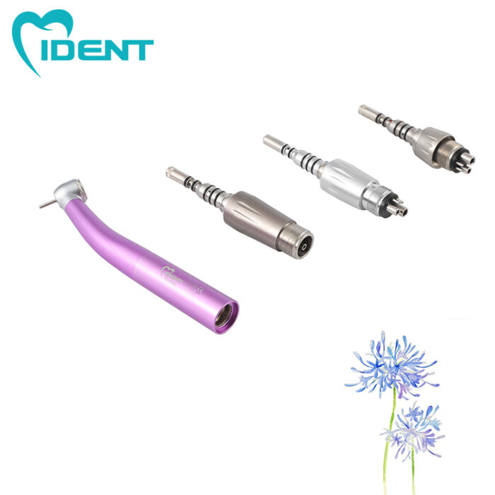 Dental fiber optic LED high speed handpiece Air turbine with ceramic bearing Lab Equipment （purple） - Image 5