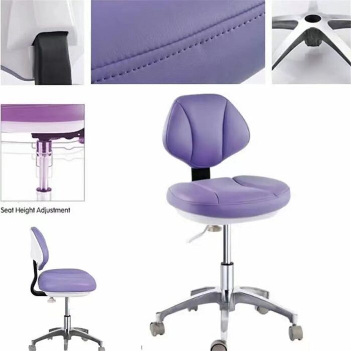 Chair for Beauty Salons White Color PU Leather Dental Dentist Stool Salon Furniture Dentist chair - Image 2