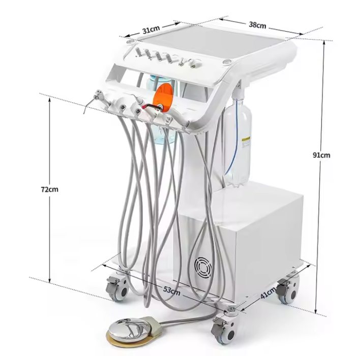 Dental Equipment Dental Unit with Air Compressor Portable Dental Mobile Unit - Image 3