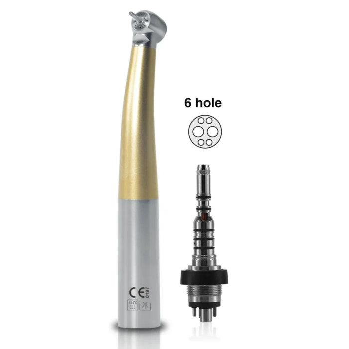 Dental High Speed Fiber Optic LED Turbine Ceramic Bearing Handpiece Dental Material Tools Coupler 2/4/6 Holes - Image 3