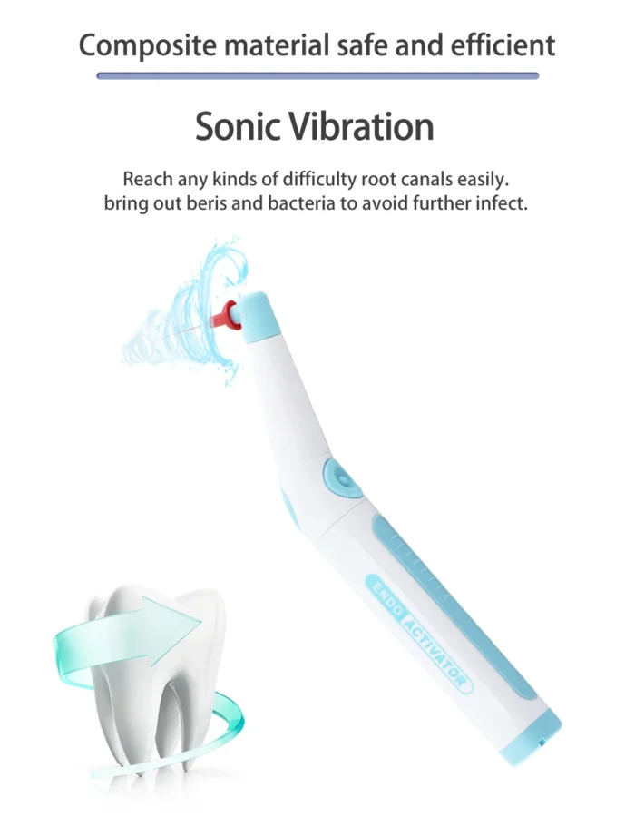 Dental Instrument Endo Cleaning Single Press Button Sonic Irrigator Dentistry Instrument For Endo Root Canal 60 PCS Tips - Image 4