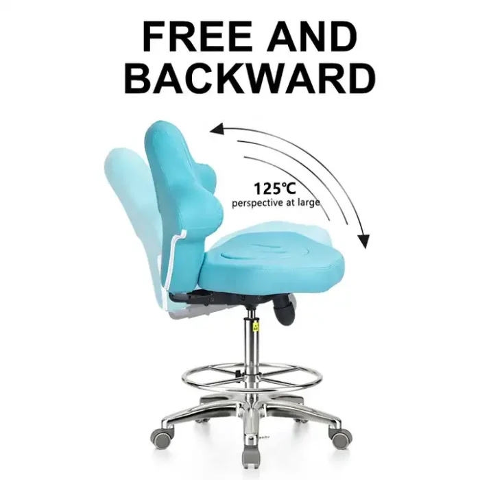 Dental adjustable leather chair furniture lab laboratory furniture Laboratory Furniture For clinic dental lift saddle chair No reviews yet 1 sold - Image 2