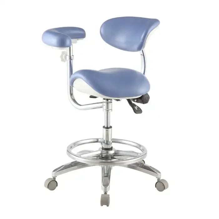 Dental Clinic Use Dental Furniture Dentist Assistant Chair Saddle Seat With Rotation Armrest Dental Stool - Image 3