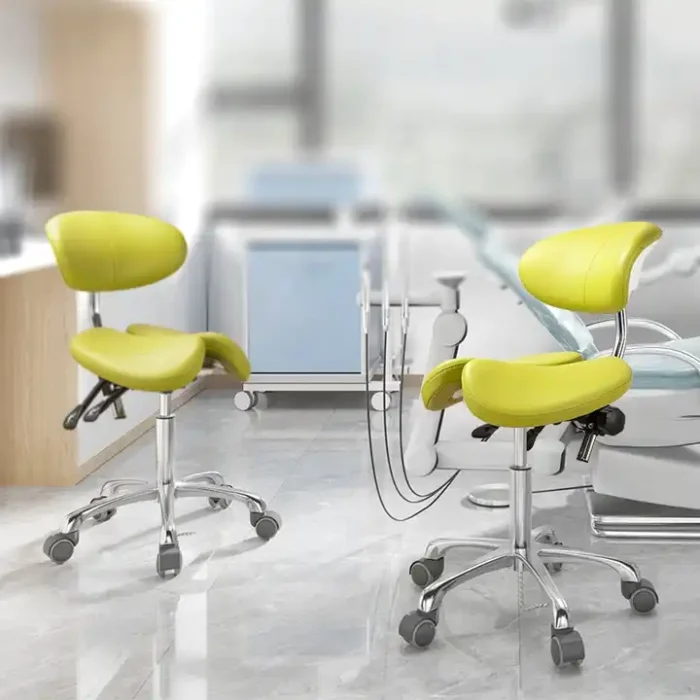 Dental Ergonomic Saddle Stool for Dentist Dental Modern lift Swivel saddle Chair - Image 5