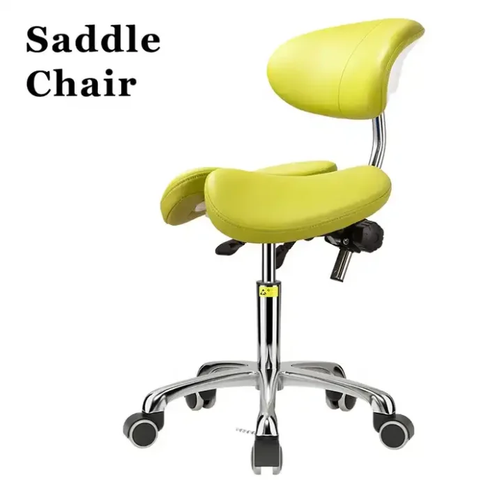 Dental Ergonomic Saddle Stool for Dentist Dental Modern lift Swivel saddle Chair - Image 2