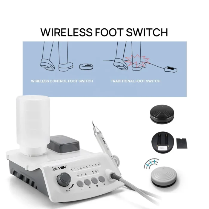 Dental Ultrasonic Scaler Machine VRN-A8 with LED Detachable Handpiece and Auto-water supply - Image 4