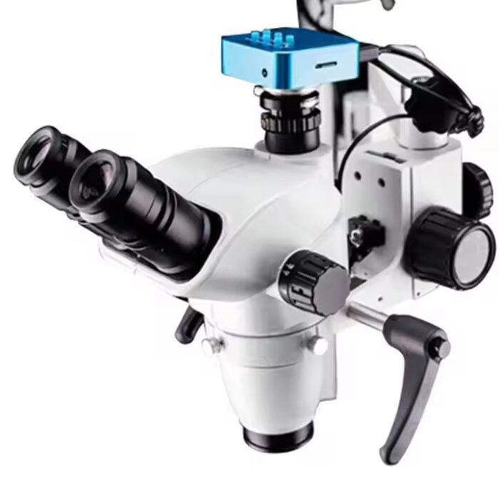 Chair Mounted Easy Move Long Arm Digital 2.5-25x Magnification Surgical Microscope - Image 3