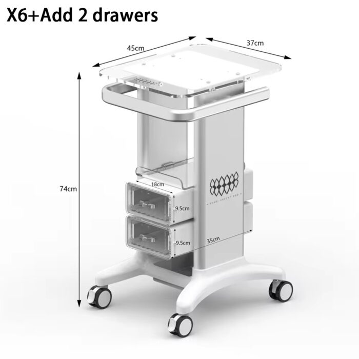 Dental equipment trolley  special acrylic small bubble trolley stand dolly base