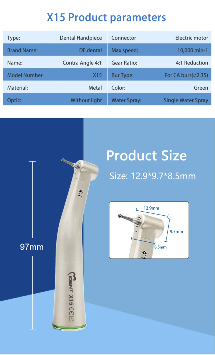 Dental X15 without light hanpiece 4:1 - Image 2