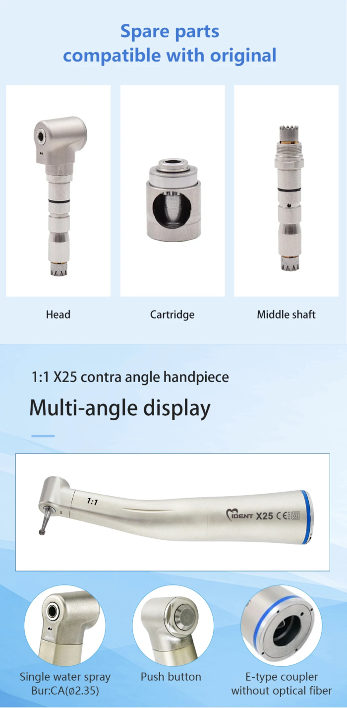 Dental x25 prduct handpiece 1:1 without light - Image 3