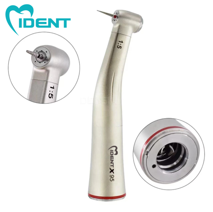 Dental X95 Contra Angle Handpiece Increase Speed Handpiece without light 1:5