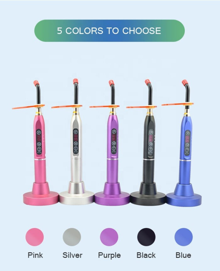 Dental Curing Light Rechargeable LED Wireless Metal  Resin Solidify Lamp Dental Equipment Cordless US/EU Pulg 1500mW/cm2 - Image 8