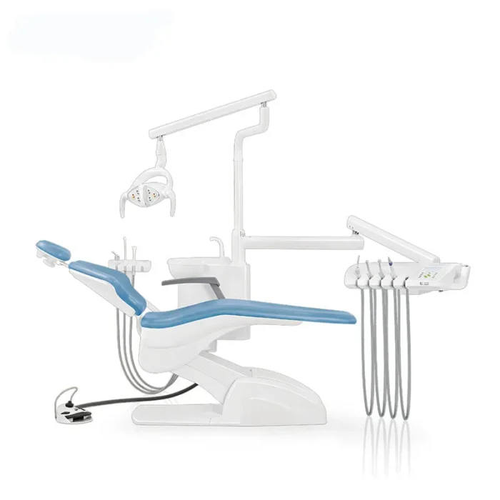 Dental Chairs Full Set Dental Unit Chair Equipment Dental Chair in Oral Health Clinic Whole Set Dental Paitents Chair with Dentist Chair Dental Equipment Electricity Chair