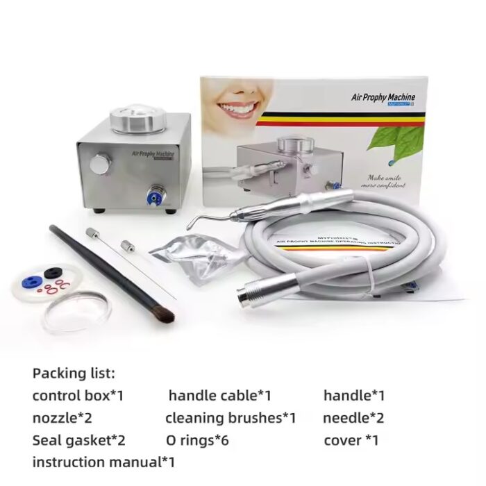 Dental equipment Cleaning Air Water Prophy Polishing Sandblasting Machine Dentistry portable desk top air propy jet - Image 5