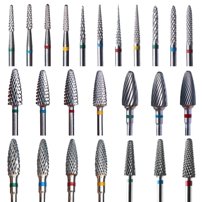 Carbide Tungsten Nail Drill Bit Rotate Burr Milling Nail Cutter Bits Electric Drill Machine For Manicure Pedicure Tools