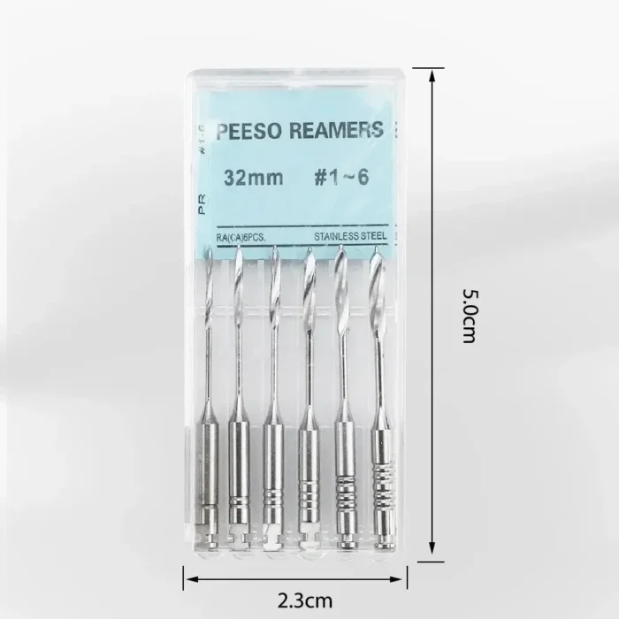 6Pcs/Box Dental Peeso Reamers 28mm/32mm Engine Use Endodontic Reamers Drill Burs Peeso Reamers Largo Drills Endo Files - Image 3