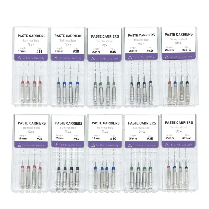 Denspay 4pcs/Box 21/25mm Dental Lentulo Paste Carriers Endodontic Reamers Drill Burs Endo Files Dentist Materials Instrument - Image 2