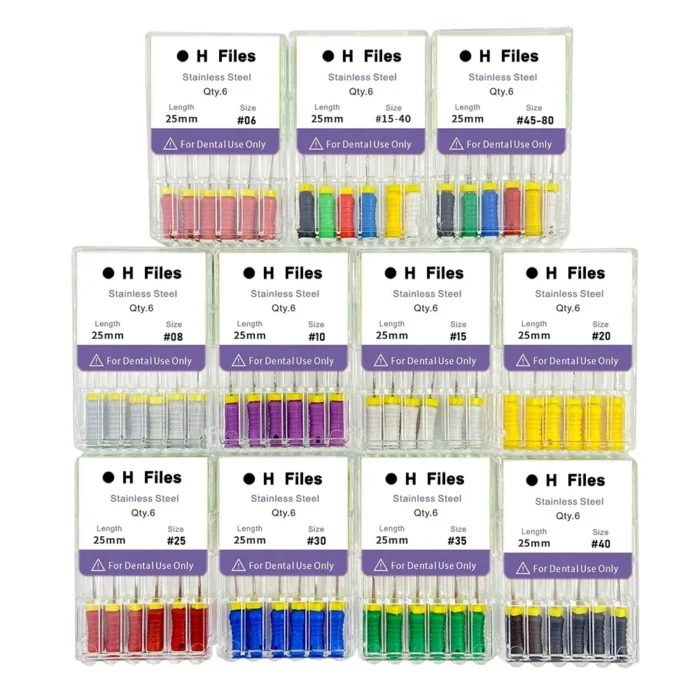10 Boxes/Pack Dental Hand Use H Files 21cm 25mm Stainless Steel Endodontic Root Canal File Dental Dentistry Treatment Tools - Image 6