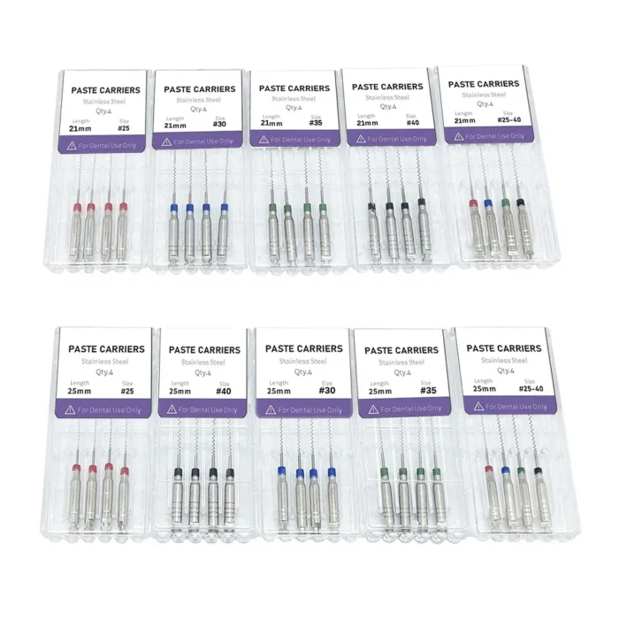 Denspay 4pcs/Box 21/25mm Dental Lentulo Paste Carriers Endodontic Reamers Drill Burs Endo Files Dentist Materials Instrument - Image 6