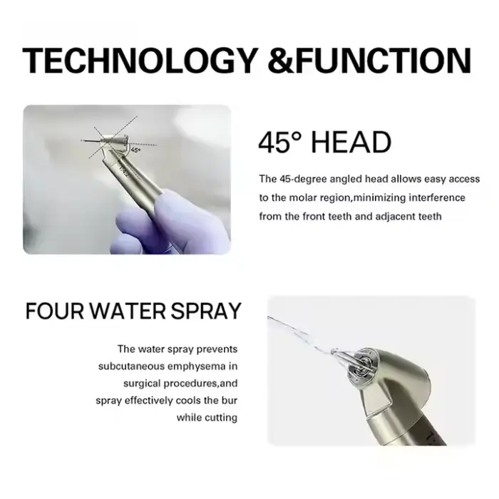 Dental 45 Degree Head 1.42Handpiece Fiber Optic - Image 5