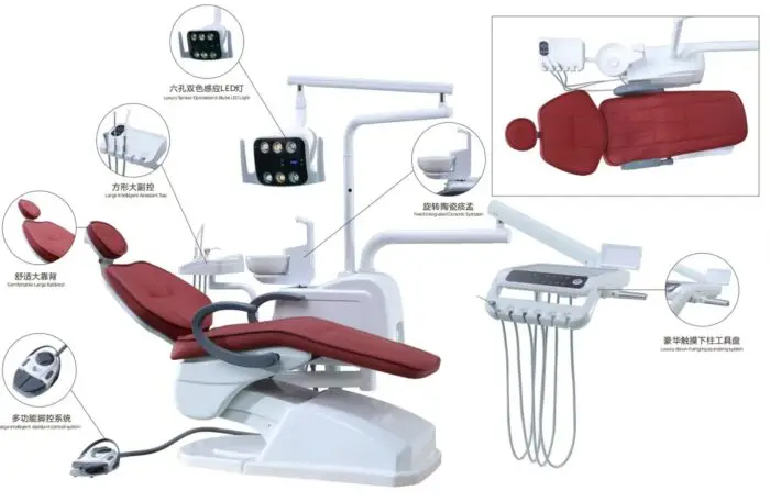 Dental chairs Factory New Design Integral Dental Equipment Chair