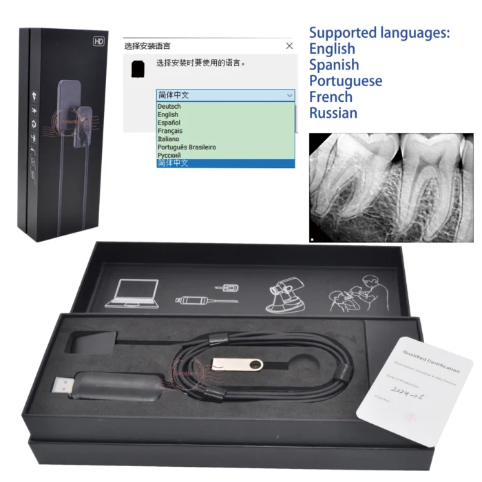 2024 Hot Sale RVG Dental Sensor with Holder Faster/Recycle/Durable USB Dental X Ray Sensor IntraOral Camera Digital RVG Sensor - Image 5
