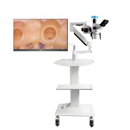 Dental Operating Microscope 55x Dental Adjustable LED Binocular Microscope 360 Rotatable