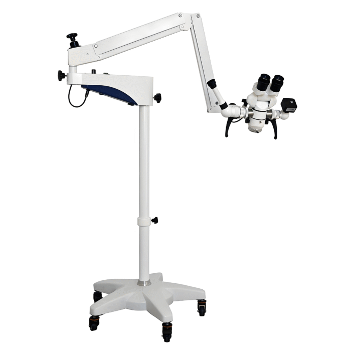 Mobile Microscope for Surgical Operations Binocular Optical Instrument with LED